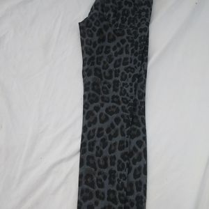 Mother " the looker "paw leopard print jeans